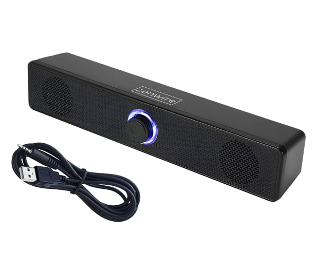 Zenwire Mini Soundbar Głośniki USB do Laptopa Komputera PC LED 18W - 1604671 - zdjęcie